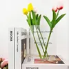 Vasos Livro vaso de vidro transparente acrílico para flores estantes de estante de estante de livros
