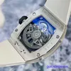 Orologio da polso maschio RM RM023 Cavo vuoto 18K Platinum Platinum Tipo di orologio da uomo meccanico automatico