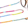 Brillenketten Neue Mode Frauenbrille Kette am Hals farbenfrohe Perlen Männer Sonnenbrille Brille Halter Lanyard Gurt 72 cm