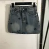 Projektantka spódnica Kobiety marka marka krótka spódnica logo moda letnia kobieta ożywia haftowane litery dżinsowe osłona spódnice damskie dżinsy sukienka marca 06
