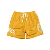 2023 Summer New Loose Fashion Brand Mens Beach Shorts Mesh Quick Drying Knee Tight Sports Quarters