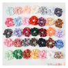 Accessoires de cheveux Solid Scrunchies Ring Elastic Bands Pure Color Bobble Sports Dance Soft Charming Drop Living Products Tools Dhhc7