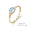 Cluster Rings Fulsun Factory Direct Italiaans Modern Style Design Groothandel natuurlijke diamant saffier verlovingsring voor vrouw