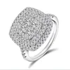 Choucong Marque Anneaux De Mariage Ins Top Vente Bijoux De Luxe 925 En Argent Sterling Pave Saphir Blanc CZ Diamant Pierres Précieuses Éternité Femmes En 203k