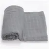 Dekens Swaddling 70% Bamboo 30% katoenen babydeken Ddle Wrap Sleepsack Soil Soilt Color Badhanddoek Kleding voor geboren douche Geschenkdruppel del Dhdem