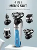 Shavers elettrici Kemei potente rasoio elettrico con 3D a tripla lama a tripla lama impermeabile per rasoio impermeabile raggio di barba galleggiante ricaricabile Y240503