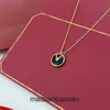 Cartre High End jewelry necklaces for womens V Gold Plated with Talisman Necklace for Women Plated 18k Rose Gold White Fritillaria Red Jade Corolla Original 1:1 logo