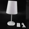 Lampes de table LED PRESSE PRESSE LAMPE LAMPE DIMMable Bureau d'éclairage de nuit avec chargeur USB Télécommande pour la chambre de chambre de bureau maison