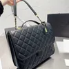 Torby TOTES Women Top Luksusowa torba podróżna Calfskin Caviar Hałda skórzana na zewnątrz projektant Pessenger Black torebki chłopcze dziewczyny