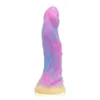 Points anal lumineux Toys adultes Soft Silicone Dragon Monster Dildos avec aspiration Plug anal bouchon de sexe pour femmes 240506