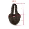 Stume a tracolla Donne Fluffy Phuffy Borsa Fuce Furx Furna A alta capacità Female Shopping inverno inverno a forma di cardiaca e borsetta