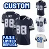 Niestandardowy Micheah Parsons Dak Prescott Football Jersey Ceedee Lamb Trevon Diggs Tony Pollard Demarcus Lawrence Emmitt Smith Daron Bland Deuce Legacy Replica Jersey