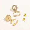 Nieuw luxemerk Women's Designer Earring Letters Stud 18K Gold-vergulde vrouwen Earring Wedding Party Jewellry Accessoires Groothandel 1568