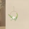 Fiori decorativi cornice a cerchio floreale cornice rotonda ghirlanda matrimonio estate prima di giardino