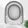 Toilet Seat Covers Universal Winter Warm Toilet Seat Cover Closestool Mat Pad Washable Bathroom Toilet Lid Accessories O-shape Pad Bidet Cover