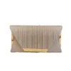 Totes Design Luxury Golden Clutch Femme Handsbag Bolsos mariage Bridal Bridal Bridal Bride Lady Sacs de soirée