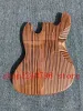 Gitarr 4 String Zebrawood Electric Bass Guitar Body Natural Color