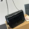 7A Mirror Quality Chain Designer Dames Crossbody Bag Luxe Mini Chain Bag Was Scratch Crumpled Cowhide Schoudertas 240515