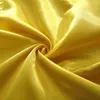 Bonenjoy 1 PC Bettblatt gelbe Farbe einfach gefärbt Satin Polyester Flachblätter Queen -Size -Sabanas Cama 90 Single Top Sheets 240506
