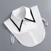 Bow Ties Shirt Collier détachable pour les femmes blanches Fake Pull amovible Blouse top Top Decorative Faux Cols Neckware False