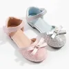 Сандалии сладкая принцесса обувь для девочек блестящие блески детские квартиры сандалии.