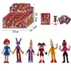 Blind Box 12pack Style aléatoire The Amazing Digital Circus Figures Pomni Jax Kinger Toy avec cartes Kaufmo Caine Model Dolls enfants