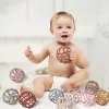 Bloklar tyry.hu 5pcs bebek silikon teber oyuncak top bpa ücretsiz infantil çiğnenebilir bebek molar oyuncaklar yumuşak gıda sınıfı Teether Hediye Bebek için