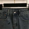 Designer kjol kvinnor kjolar märke kort kjol mode logo sommar kvinna overskirt broderade bokstäver denim mantel kjolar kvinnor reser jeans klänning mars 06