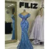 V-de-dół wspaniałe sukienki na balu The Mermaid ramię projektanci kandydaci cekiny długość podłogi wykonana niestandardowa sukienka Plus Size Vestido de noite