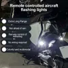 NOVO INDICADOR MOTORCYCLY MINI LED LED STROBE LUZ DE 7 CORES Turn Signal Aquecimento Lâmpada Controle remoto sem fio