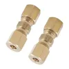 Ornamenten Auto remslang messing fittingen 3/16 "Remlijnen exporteren pijp union fittingen rechte messing connector auto -accessoires