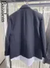 Women's Suits 2024 Bazaleas Store Official Spring Long Sleeve Blazer Coat Elegant Black Double Breasted Jacket Women Patchwork Outwears