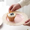 Platen creatief koekje gevormd keramisch ondiepe bord middagthessert cake snack huishouden specialiteit servies