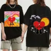 Graphics Shirt Unisex Designer T Shirt Bad Bunny Hip Hop Shirts Music Album Double Harajuku Mens T Shirt Short Sleeve Bad Bunny Shoe Sweatshirt Oversized 632