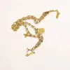 Diseñador de joyas EEFS para mujeres Amor Collar de tenis cadena de tenis moissanite collar de oro accesorios de mujeres trébol cadena de cuerda colgante personalizado no desvanecido