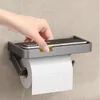 8 Toiletten -Toilettenpapierschachtel Rollenpapierhandtuchregal Perforiertes Wandmontage Aufbewahrung Haushalts Toilettenablagerung Papierschublade Platzierung