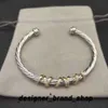 David Yurma Bracelet DY Bracelet Designer Cable Bracelet Fashion Jewelry For Women Men Gold Silver Pearl Head Cross Bangle Bracelet Dy Jewelry Man Christmas Gift 782