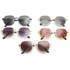 Sonnenbrille rund Rahmen Frauen Männer Damen Ozeanlinsen Brillen Trend Brillen Ultra -Licht Vintage Retro Sonnenschatten Brille 2024