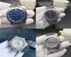 Zegarek 2021 Klasyczne mężczyzn zegarek ze stali nierdzewnej automatyczne mechaniczne Srebrne Rose Gold Blue Black Royal Sapphire Patrz Throu6067672