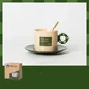 Tasses imprimées en céramique Mug Office Premium Coffee tasse de café et soucoupe Nordic Light Luxury Holiday Gift