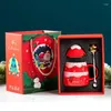 Tazze creative ceramica di Natale Coppa per la casa Coppia di caffè personalizzato Coppia regalo con tazza a mano
