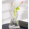 Вазы Instagram Wind Flower Vase Advanced Transpance Glass Living Room Desktop Hydroponic расположение творческое украшение