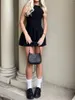 Casual Dresses Tank Dress for Women Summer STEVELESS öppet bakåt ovanför knäflare Mini som går ut klubbfest Streetwear
