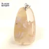 Colliers pendants mode bricolage Charme femme homme homme de cerise naturelle fleurs d'agate glissade de pierre cicatrisation cristal pour les bijoux faisant BK083