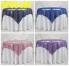 Table Cloth 5pcs Lot 152x152cm Glitter Sequin Tablecloth Overlay Poly For Wedding Event Party El Decoration3503915