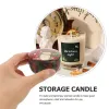 Halter 12pcs Kerzen Weihnachten Themen -Duftboxen leere Aromatherapie kleine Dosen