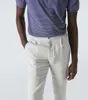 Designer Mens Pants Linen Kiton straight Trousers for Man Casual Long Pant