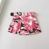 Skirts Street Womens Pink Camouflage plissé Mini Skateboard Dance School Girl High Waistband Playing A-Line New Q240507