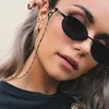 Óculos de moda dos óculos de moda Mulher Mulher Chain Cilindro Chain Chain de copos anti-queda de óculos Colar de cordão