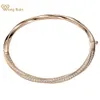 Bangle Huang Yu 925 Laboratório de Prata Pure Sapphire Diamante de Alto Carbono 18K Bracelete de pedras preciosas de pedras preciosas Jóias de joias requintadas por atacado Q240506